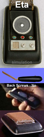 Star Trek TOS original "Eta" dummy communicator prop details - HeroComm.com