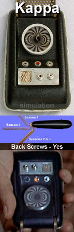 Star Trek TOS original "Kappa" dummy communicator prop details - HeroComm.com