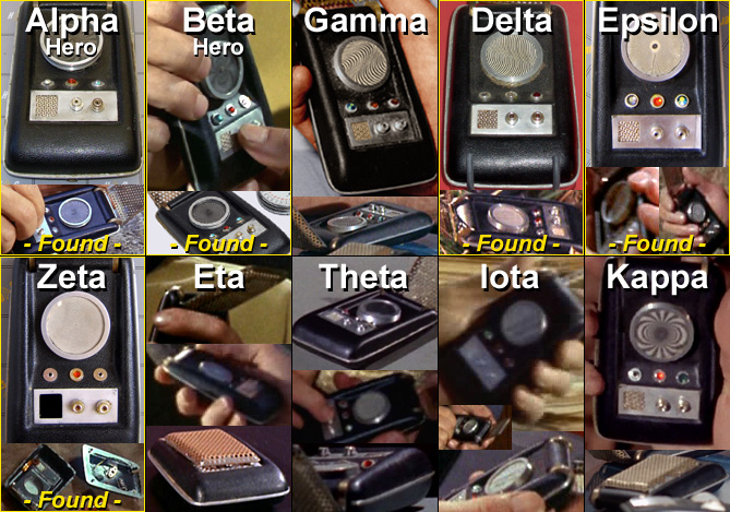 The ten Star Trek TOS communicator props made by Wah Ming Chang - HeroComm.com